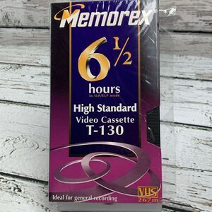 Memorex HS High Standard T-130 VHS Video Cassette 6‎ 1/2 Hours